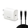 URBN 20W Type C Pd Charger with Type C to C Cable-50% Charge in 30 Mins|Ultra Compact Wall Adapter|Fast Charging for iPhone, Ipads, Airpods, Android Phones|Bis Certified|Made in India, White