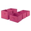 AmazonBasics Fabric 5-Drawer Storage Organizer – Replacement Drawers, Hot Pink, 16.14 x 11.22 x 8.3 inch