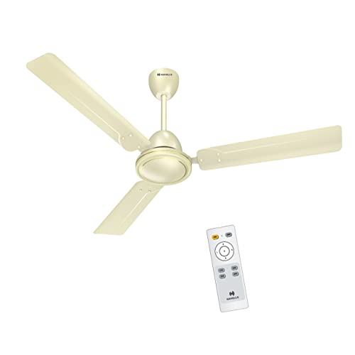 Havells 1200mm Glaze BLDC Motor Ceiling Fan | 5 Star with RF Remote, 100% Copper, High Air Delivery | Upto 60% Energy Saving, ECO Active Technology, Inverter Friendly | (Pack of 2, Bianco)