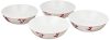 Amazon Brand – Solimo Classico Melamine Serving Bowls (White, 7.5 inches) – Set of 4
