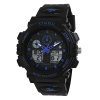 Amazon Brand – Symbol Men Silicone AnalogDigital Black Dial Watch-Az-Sym-Ss21-1270C, Band Color-Black