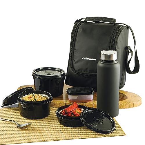 Cello Puro Steel-X Benz 900 | Leak Proof| Wide Mouth & Easy to Open | Insulated Inner Steel Water Bottle | 730ml | Black