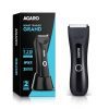 AGARO Grand Men Body Trimmer for Beard, Armpit, Chest, Pubic & legs, Skin Safe Technology, Self-Sharpening Ceramic Blades, Type C Fast Charging, 120 Min Usage, Waterproof (IPX7), Cordless, LED Light