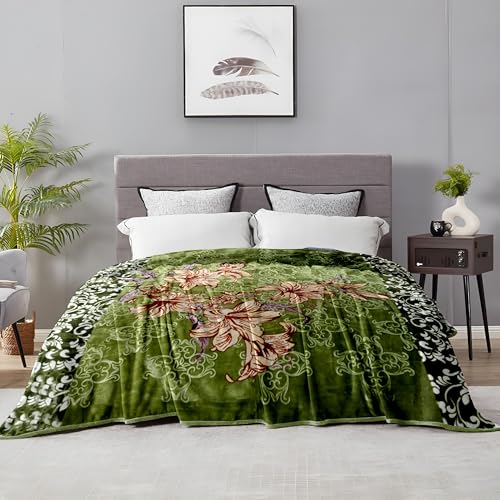 Story@Home Bedsheet for Double Bed King Size Pillow Cover 186TC Cotton Floral Bed Sheet Double Bed (225 x250cm) White