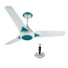 USHA Onio UpsilonPlus 1200MM BLDC 5 Star Energy Efflicient, Dust & Oil Resistant Ceiling Fan with Remote (White) Pack of 1