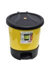 ARISTO Unique Modern Plastic Pedal Dustbin 8.0 LTR (Yellow)