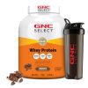 GNC Whey Protein Blend With Free Shaker | 4.4 LBS (2KG) | Chocolate |24 Gm Protein| Digestive Enzyme For Better Digestion | Faster Muscle Recovery | Boosts Strength & Endurance | Zero Added Sugar | Builds Lean Muscles | Formulated In USA | Imported