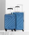 Kamiliant by American Tourister Kam Kiza Sp2Pcset(55/68)-A.Blu Check-in Suitcase 4 Wheels – 26 inch