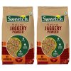 Sweetch Natural Cane Jaggery Powder 1kg | Natural Sweetener | Refined Sugar Alternative contain Minerals, No Chemical, Sulphur & Bleach Free | Gur, Gud Powder for Baking & Cooking (Pack of 2)