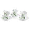 Cello Imperial King Cup & Saucer 130 ml | Home and Kitchen Decor Items | Cups, Mugs and Saucer for Kitchen | Coffee Cup and Saucer Set | 6 Units | Bamboo Groove, Green