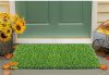 Status Contract Artificial Grass Mat for Outdoor Balcony Décor| (12x18cm)| Green Lawn Floor Carpet Living Room|Home and Kitchen Floor Mat|Outdoor Carpet Waterproof (Natural Green), Artificial Grass