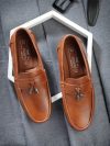 action Action Dotcom DRIVE-46 Light Weight,Comfortable,Trendy, Synthetic,Leather Loafers For Men(Tan , 10)