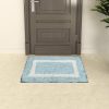 Status Contract Microfiber Soft and Super Absorbent Door Mat/Bath Mat (15″ x 23″ Inch) (1, Blue)