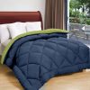 Status Contract Reversible Solid Comforter Double Bed Blanket for Winter//Double/GSM- 220/SIZE -220 x 215 cm(Dark Blue-Green)