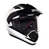 Royal Enfield Ds Escapade Isi Certified Full Face Riding Motorcycling Helmet White&Black(L) 58 Cm-High Impact Grade Thermoplastic&Vented Eps Liner for Superior Impact Protection and Durability