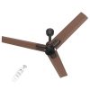 POLYCAB Wizzy Neo 1200mm 5-Star BLDC,Remote Ceiling fan for home| Free Installation| 55% Energy Saving, 100% Copper, High Air Delivery, 6 Speed Setting, Reversible & Timer| 4-yr Warranty【Brown Copper】