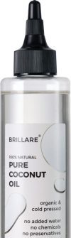 BRILLARE Pure Coconut Oil, 100% Natural, Organic and Cold Pressed, 200 ML, Zero Chemicals Hair Oil(200 ml)