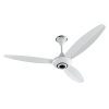ANCHOR by panasonic Ecobreeze 1200mm BLDC Ceiling Fan (3 Blade, Matt White) with Remote, Medium (14143MWH)