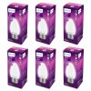 PHILIPS 4-Watt 400-lumen Frosted Candle E27 Base (Cool White, Pack of 6) – Decorative, Ambience for Chandeliers, Wall lights, Desk lamps, Floor lamps