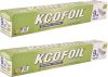Kcofoil 9 Meters Food Grade Aluminium Foil| ISI Certified | Wrapping & Packing Aluminium Foil(Pack of 2, 18 m)