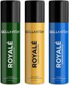 Bellavita Evergreen, Gold Dust & Voyage Deo Parfum Combo|3x150ml|Long lasting Body spray| Body Spray  –  For Men & Women(450 ml, Pack of 3)