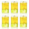 Borosil 295 ml Set of 6 pcs Medallions Vision Transparent Drinking Glass | Borosilicate Glass Tumblers for Water, Cold Drinks, Juice| Flame Proof, Microwave & Dishwasher Safe | For Daily use & Gifting
