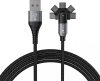 boAt 2-in-1 Cable 3 A 1.5 m Micro-Axis(Compatible with Mobile, Laptop, Tablet, Black, Grey)