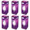 PHILIPS 4-watt Filament Candle LED Bulb | Diffused Candle Bulb For Home & Decoration | Bulb Base: E14, Cool White | Pack of 6