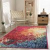 Status Contract 3 x 5 Feet Multi Printed Vintage Persian Carpet Rug Runner for Bedroom/Living Area/Home with Anti Slip Backing