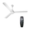 Crompton Energion Hyperjet 1200mm BLDC Ceiling Fan | Point Anywhere Remote Control | BEE 5 Star Rated Energy Efficient | Superior Air Delivery | Anti-Rust | 2 Year Manufacturer Warranty | Opal White