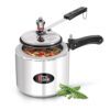 Milton Pro Cook 3 Litres Pressure Cooker with Inner Lid, Aluminium, Non-Induction Bottom, Hot Plate & Flame Safe, Silver, BIS Certified, 5 Years Warranty