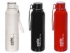Cello Puro Steel-X Benz 900 | Water Bottle with Inner Steel and Outer Plastic | Insulated Water Bottle | Set of 3 | 730 ml, Assorted