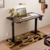 Green Soul Surface Lite Multi-Purpose Electric Height Adjustable Office Desk, Ergonomic Spacious Sit Stand Solution, Digital Display (Black) | Free Installation Powered by Greensoul – Engineered Wood