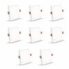 Crompton Star Lord 3IN1 | Recessed Downlighter | 10W | Square | 3IN1 Mood Lighting | Multi-colour | Pack of 8 | False Ceiling mounted | BIS Safe Wire