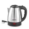 Milton Euroline Go Electro 1.5 Stainless Steel Electric Kettle, 1.5 Litres, Silver, Power Indicator, 1500 Watts, Auto Cut-off, Detachable 360 Degree Connector, Boiler for Water, Instant noodles