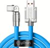 PTron USB Type C Cable 6 A 1 m Durable, Flexible TPE Pace(Compatible with Support, Super VOOC, Dash, Warp, QC3.0|2.0 & Fast Charging, Blue, One Cable)