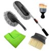 Innovista Microfiber Car Cleaning Kit with Duster, Car Cleaning Brush Exteriror and Interiror Car Cleaning Cloth for Cars Ac Vent, Motorbike, SUVs Car Cleaning