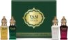 BELLAVITA Taaj Attar Gift Set|4X12ML|Long Lasting Fragrance| Floral Attar(Woody)