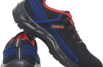 Karam Fiber Toe Fabric Safety Shoe(Blue, S1, Size 5)