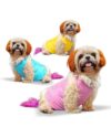 CutiePaw T-Shirt for Dogs and Cats | Printed Pet T-Shirts | Dog T Shirts | Trendy Vest Outfit | Printed Sleeveless Cotton Tshirt | Comfortable & Breathable Pet Clothing – Pack of 3