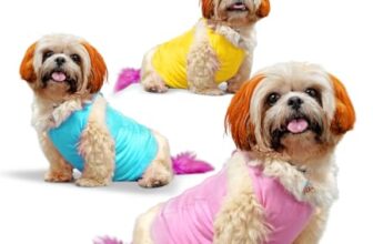 CutiePaw T-Shirt for Dogs and Cats | Printed Pet T-Shirts | Dog T Shirts | Trendy Vest Outfit | Printed Sleeveless Cotton Tshirt | Comfortable & Breathable Pet Clothing – Pack of 3