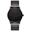 MVMT Classic Qtz Analog Basic Calendar Black Round Dial Men’s Watch, Ionic Plated Black Stainless Steel Material, Black Band – D-L213.5B.551