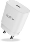 PTron 25 W Quick Charge 3 A Wall Charger for Mobile(White)