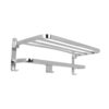Hindware Bathroom Accessories-Stainless Steel 304 Grade Folding Towel Rack for Bathroom