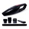 GoMechanic Car Vacuum Cleaner – Portable 2 in 1 Wet & Dry Cleaner for Car with High Suction Power 4500PA – Multipurpose 12V Power Corded with Nozzle Straw & HEPA Filter (Neutron 4500, Black)
