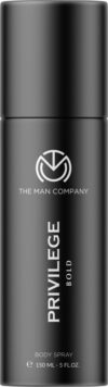 THE MAN COMPANY Deodorant For Men – Privilege Bold | Premium Fragrance | Long-lasting Freshness | Perfect For Everyday Use | Protects Against Body Odour | Makes You Bold & Fearless | Bergamot, Cinnamon & Musk Deodorant Spray  –  For Men(150 ml)