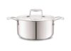 Cello Tri-Ply 28 cm Stainless Steel Cookware Casserole, 8.3 LTR | Tri-Ply Bottom Casserole with SS Lid | Induction and Gas Stove Friendly | for Biryani/Pulao/Halwa/Curries | Silver