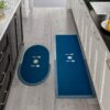 STATUS Silicone Floor Mat(Blue, Medium)