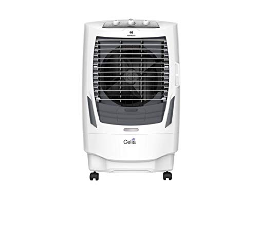 Havells Alitura 20L Tower Air Cooler for home | Collapsible Louvers, Low Noise | Powerful Air Delivery | Everlast Pump | High Density Honeycomb Pads | Heavy Duty (White)