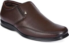 action Dotcom D-34 Men’s Rodio Synthetic Leather Comfor Slip On Formal Shoes For Men(Brown , 10)